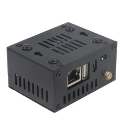 Geekworm N502  Orange Pi Zero 3 Metal Case with Fan Heatsink  External Antenna
